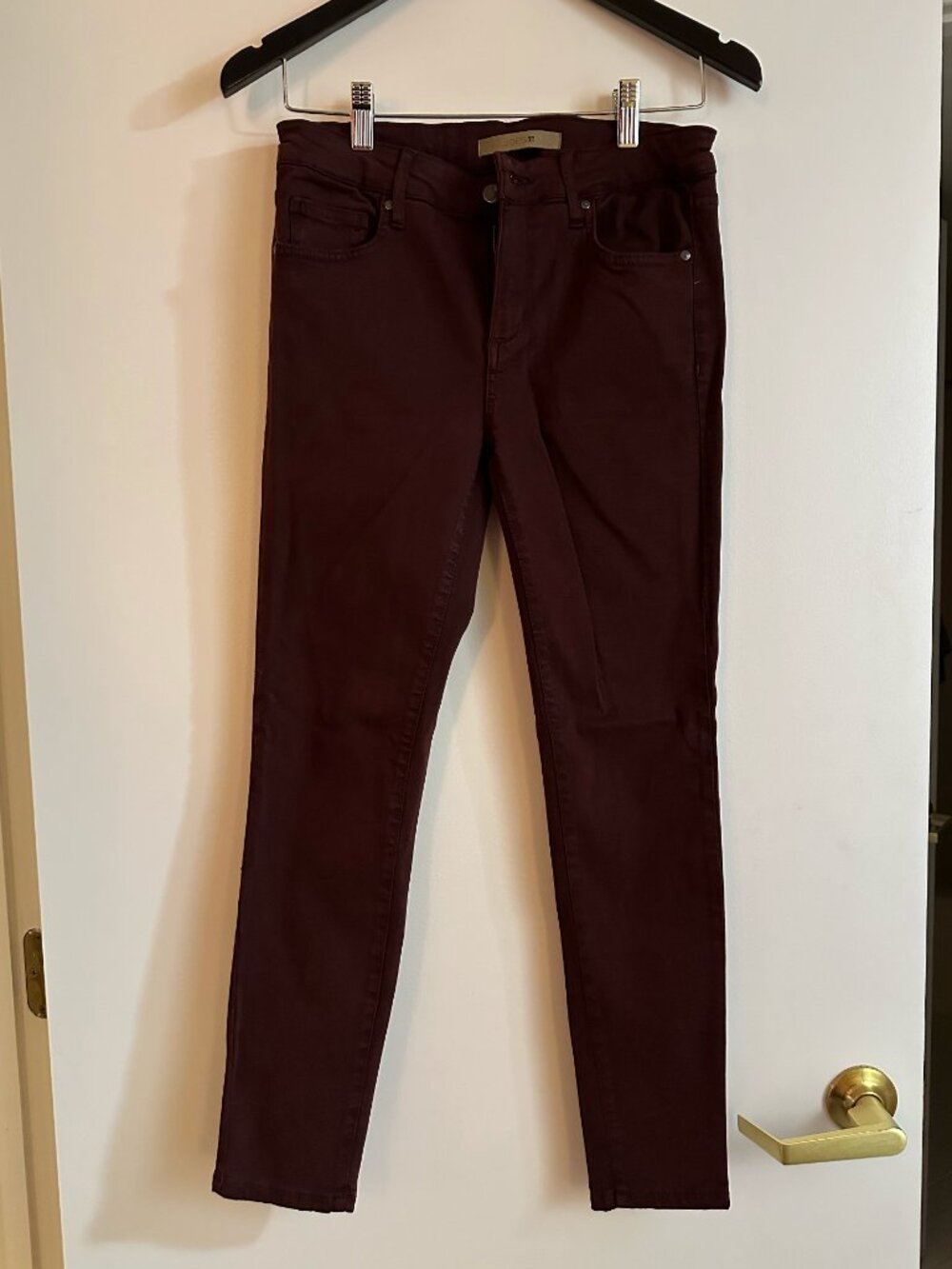 Joe's Jeans Burgundy Wine Skinny Jeans Size 28 - Excellent Condition